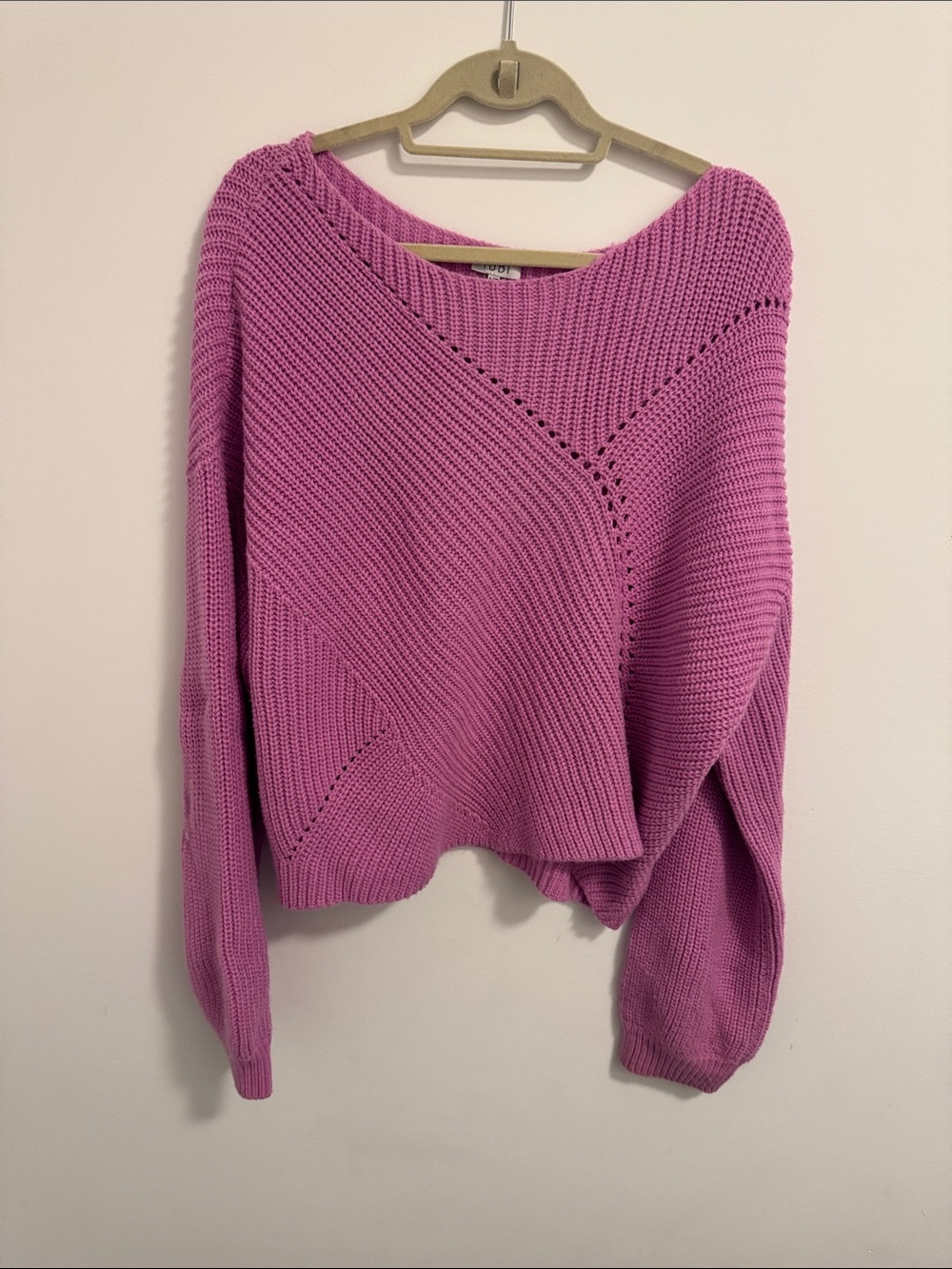 Women’s Pink Knit Pullover Sweater